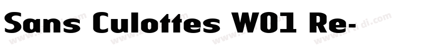 Sans Culottes W01 Re字体转换